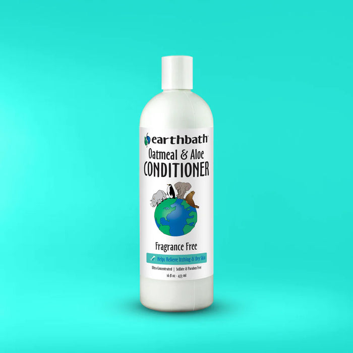 Earthbath Oatmeal & Aloe Conditioner, Fragrance Free 16oz