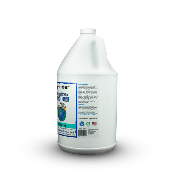 Earthbath Oatmeal & Aloe Conditioner, Fragrance Free 128oz