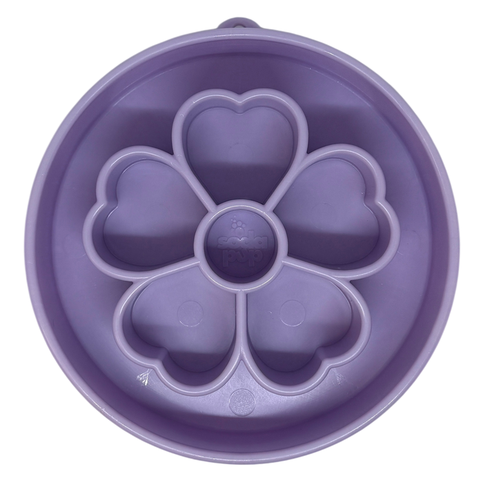 SodaPup Flower Design eBowl Enrichment Slow Feeder Bowl for Dogs