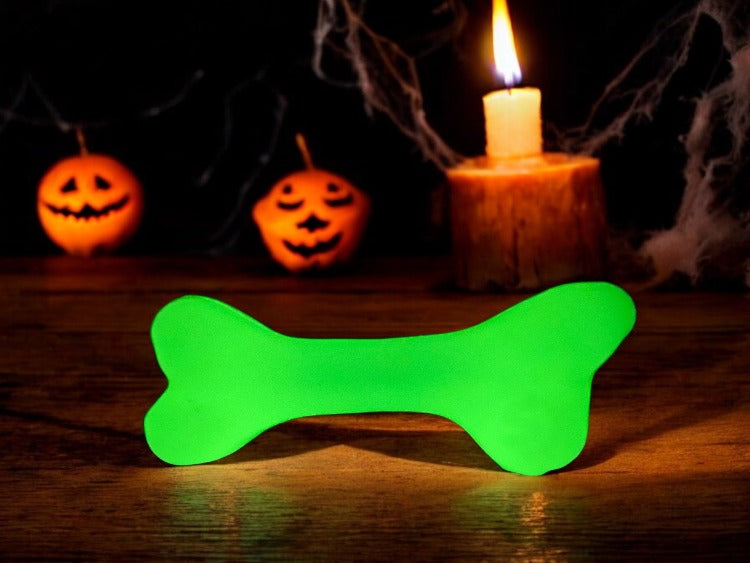 SodaPup PUP-X Synthetic Rubber Chewing & Floating Bone Toy - Glow in the Dark