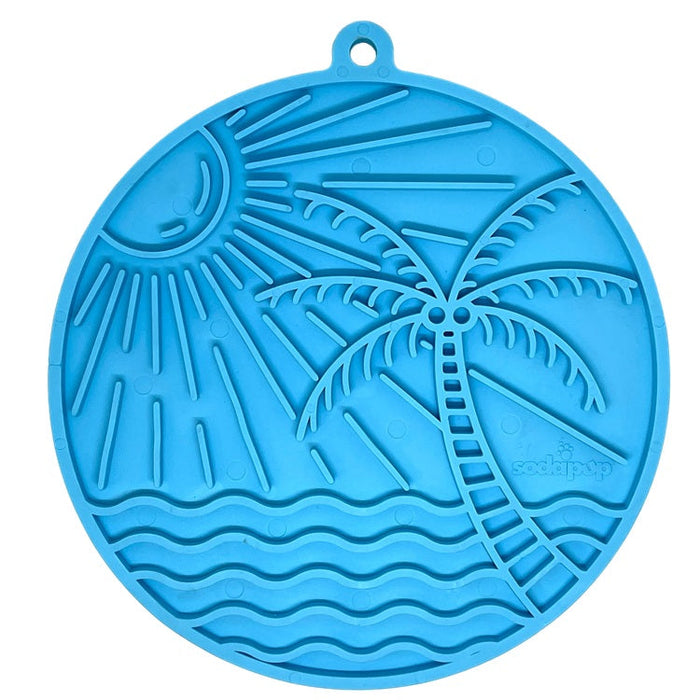 SodaPup Sun n' Sea eMat Enrichment Lick Mat With Suction Cups