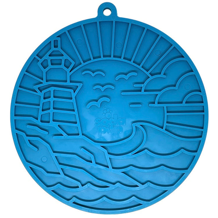 SodaPup Lighthouse eMat Enrichment Lick Mat With Suction Cups