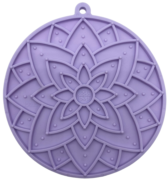 SodaPup Lotus Design eMat Enrichment Lick Mat With Suction Cups