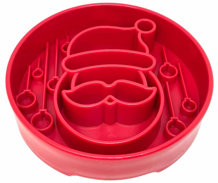SodaPup Santa Design eBowl Enrichment Slow Feeder Bowl for Dogs