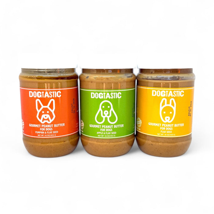 Dogtastic Gourmet Peanut Butter for Dogs - Pumpkin & Flax Seed Flavor - 25% off
