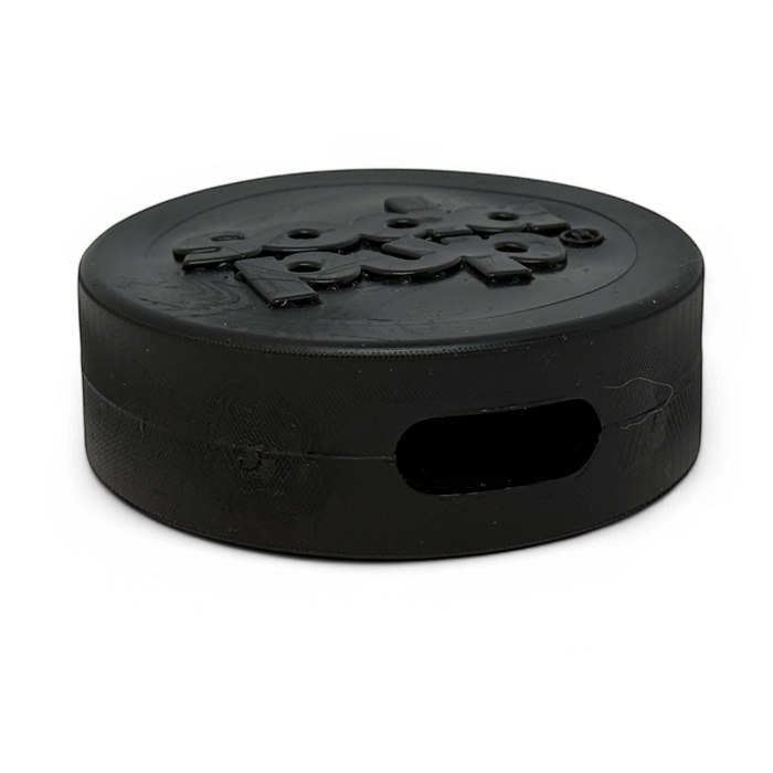 SodaPup Hockey Puck Durable PUP-X Rubber Treat Holder and Chew Toy