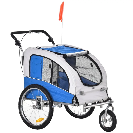 Furr Baby Gifts Elite II 2-In-1 Pet Dog Bike Trailer and Stroller