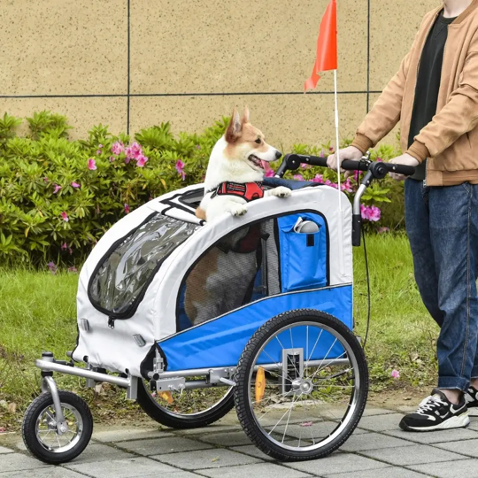Furr Baby Gifts Elite II 2-In-1 Pet Dog Bike Trailer and Stroller