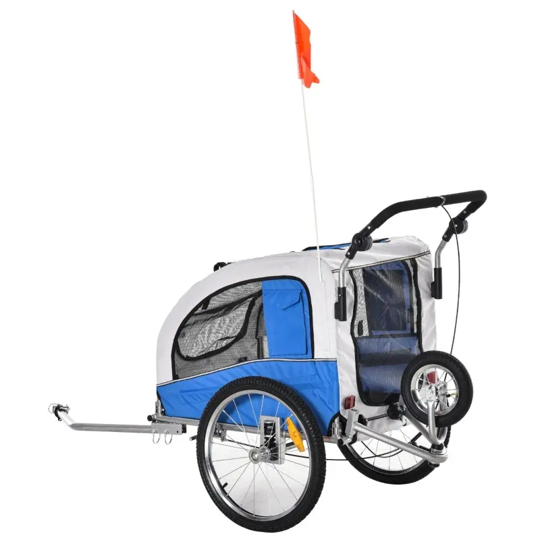Furr Baby Gifts Elite II 2-In-1 Pet Dog Bike Trailer and Stroller