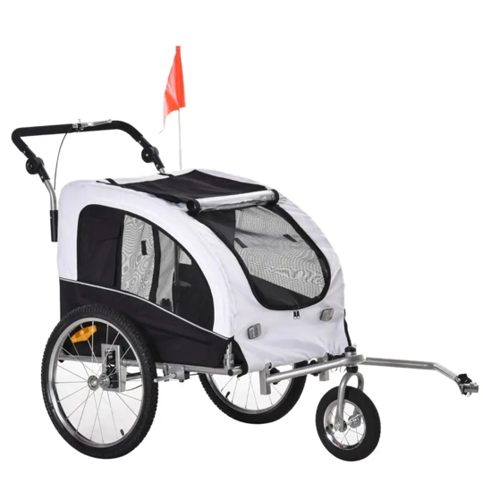 Furr Baby Gifts Elite II 2-In-1 Pet Dog Bike Trailer and Stroller