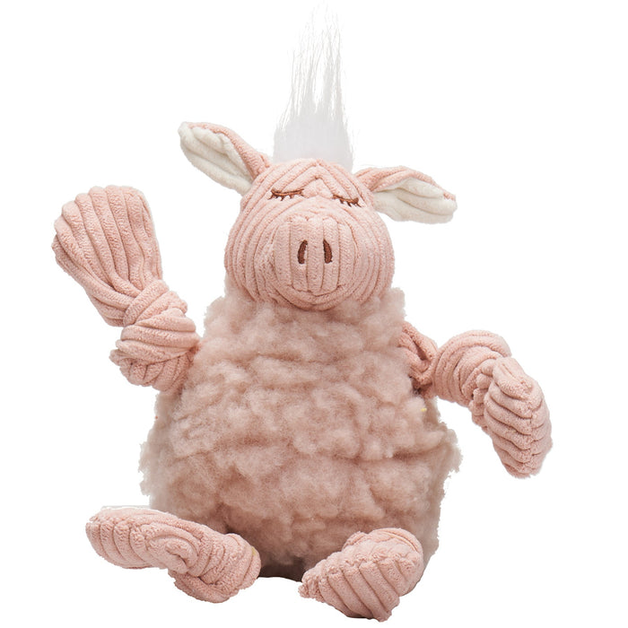 HuggleHounds Penelope Pig HuggleFleece® FlufferKnottie™ Plush Dog Toy