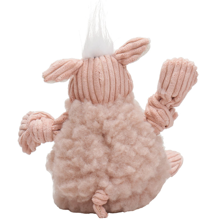 HuggleHounds Penelope Pig HuggleFleece® FlufferKnottie™ Plush Dog Toy