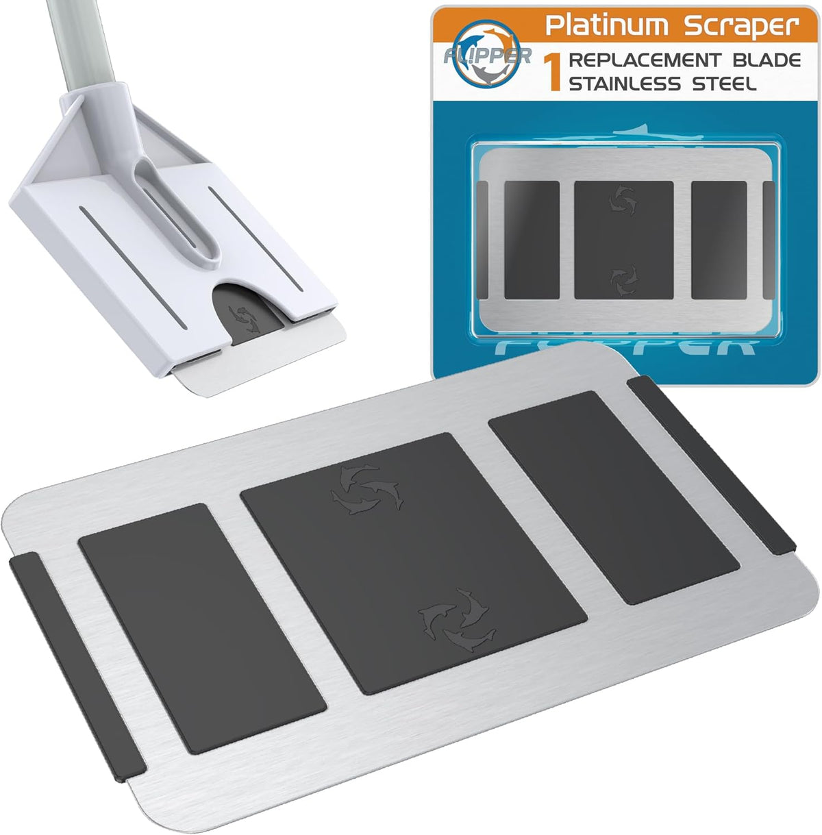 Flipper Platinum Credit Card Aquarium Algae Scraper Stainless Steel Bl ...