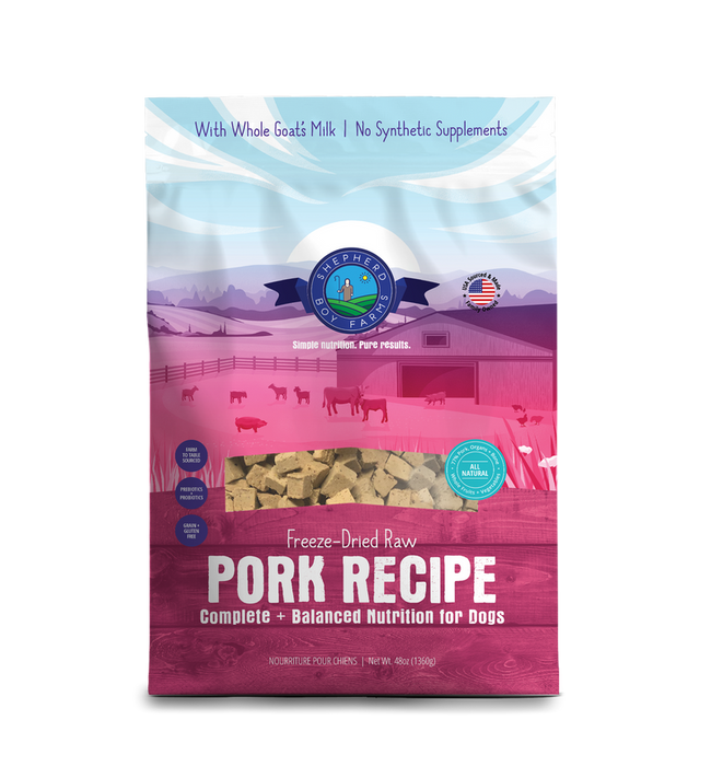 Shepherd Boy Farms Freeze-Dried Pork Recipe 48oz - Image 4