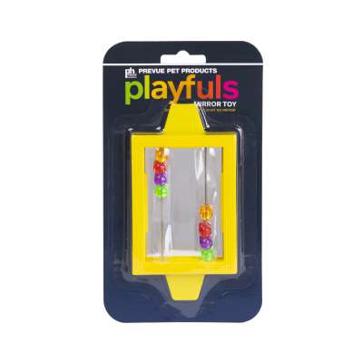 Clip-on Mirror w/Beads for Birds