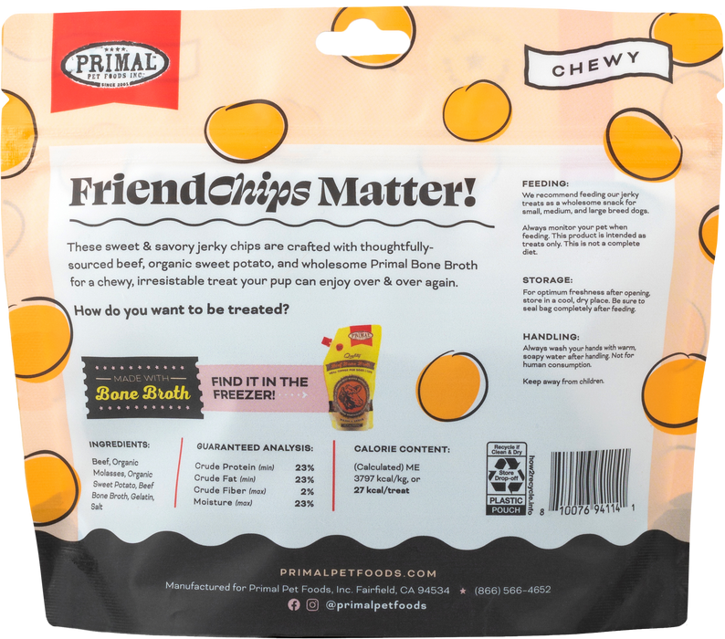Primal Pet Foods FriendChips Matter Jerky Treats for Dogs 4oz - 1 - Image 8
