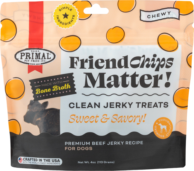 Primal Pet Foods FriendChips Matter Jerky Treats for Dogs 4oz - Image 8