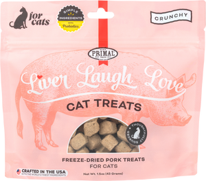 Primal Pet Foods Liver Laugh Love Simply Pork Freeze-Dried Treats for Cats 1.5oz - Image 8