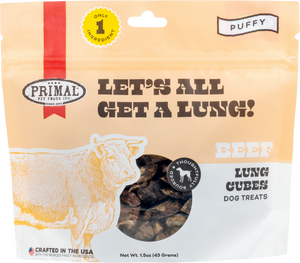 Primal Pet Foods Let's All Get A Lung Dehydrated Dog Treats Beef 1.5 oz - Image 8