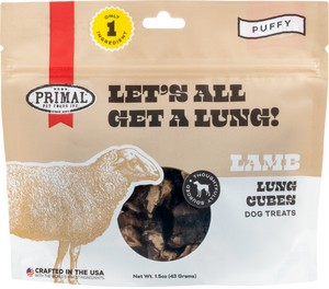 Primal Pet Foods Let's All Get A Lung Dehydrated Dog Treats Lamb 1.5 oz - Image 8