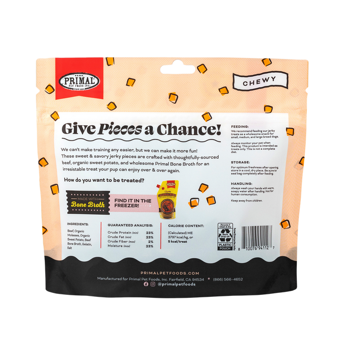 Primal Pet Foods Give Pieces a Chance Jerky Dogs Treats Beef with Broth 4oz - 1 - Image 8