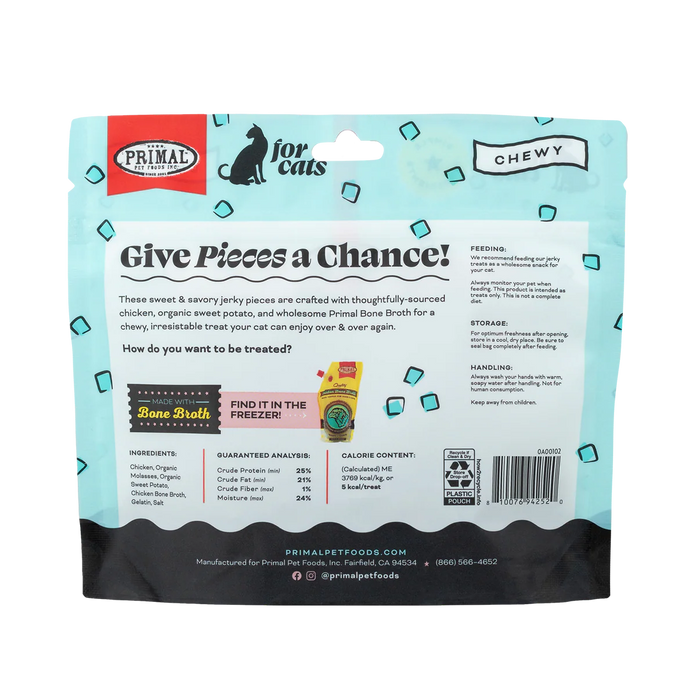 Primal Pet Foods Chicken with Broth Give Pieces A Chance Jerky Treats for Cats 4oz - 1 - Image 8