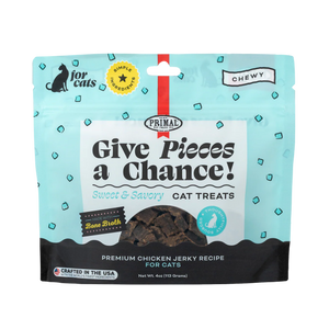 Primal Pet Foods Chicken with Broth Give Pieces A Chance Jerky Treats for Cats 4oz - Image 8