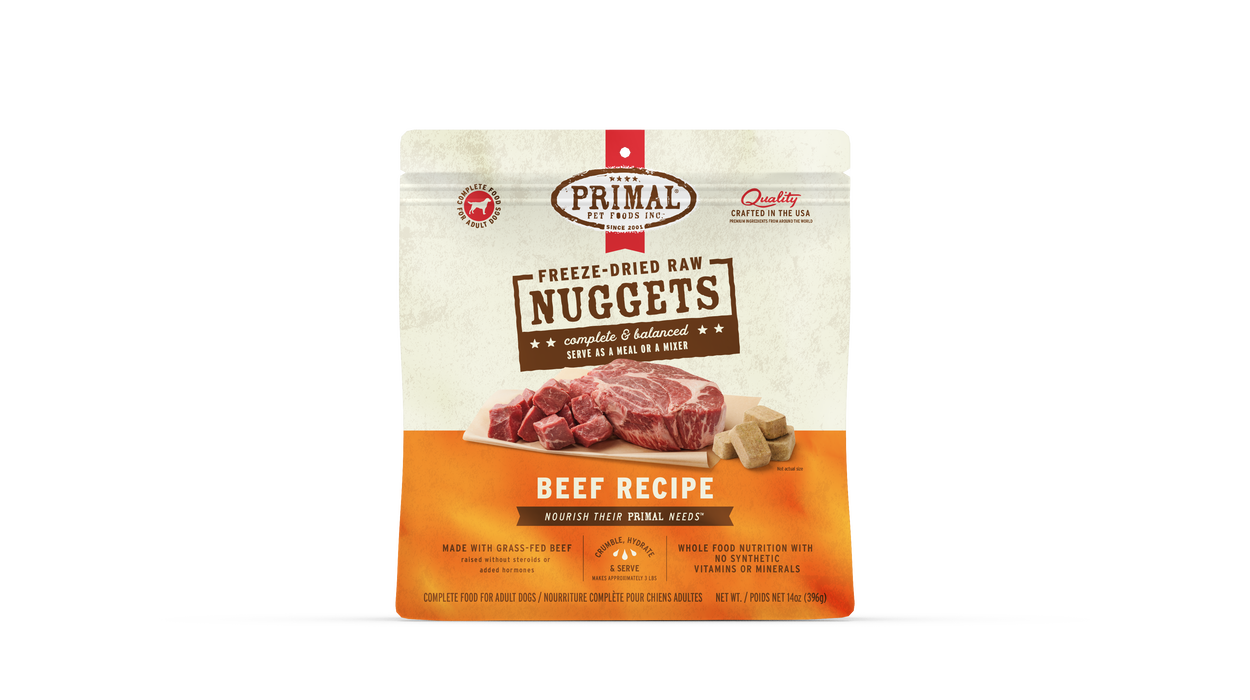 Primal Pet Foods Beef Formula Freeze-Dried Raw Nuggets Dog Food - 2 - Image 13
