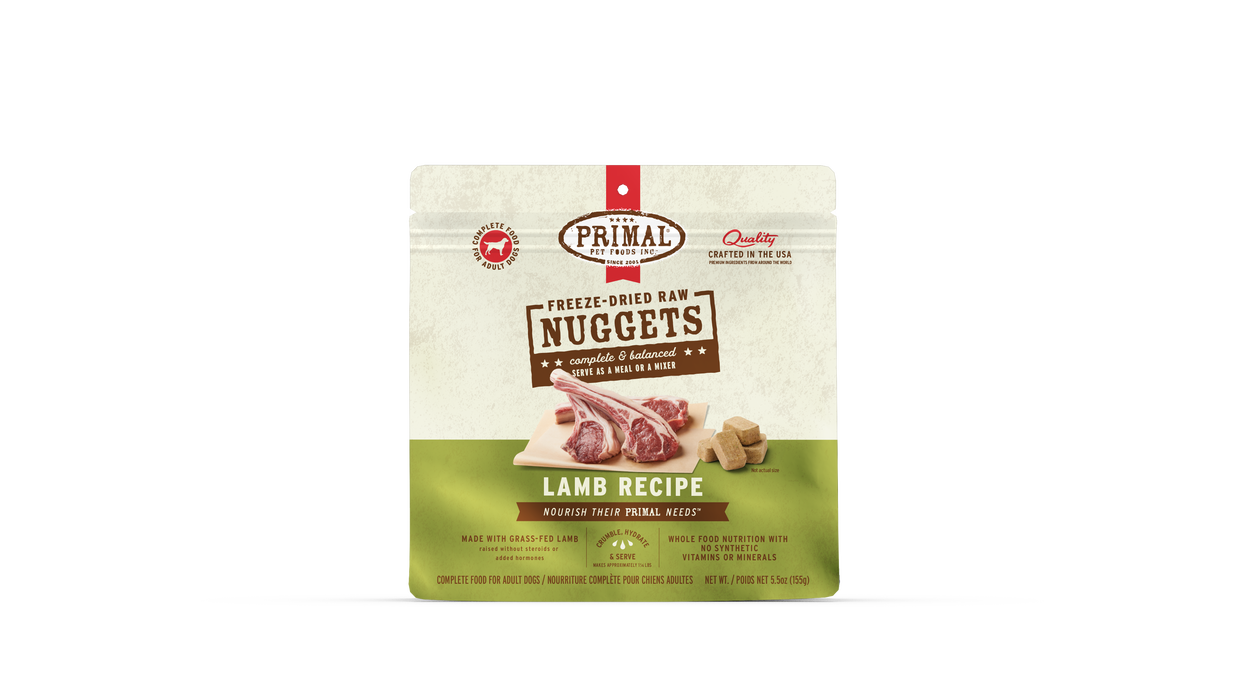 Primal Pet Foods Lamb Formula Freeze-Dried Raw Nuggets Dog Food - 1 - Image 9