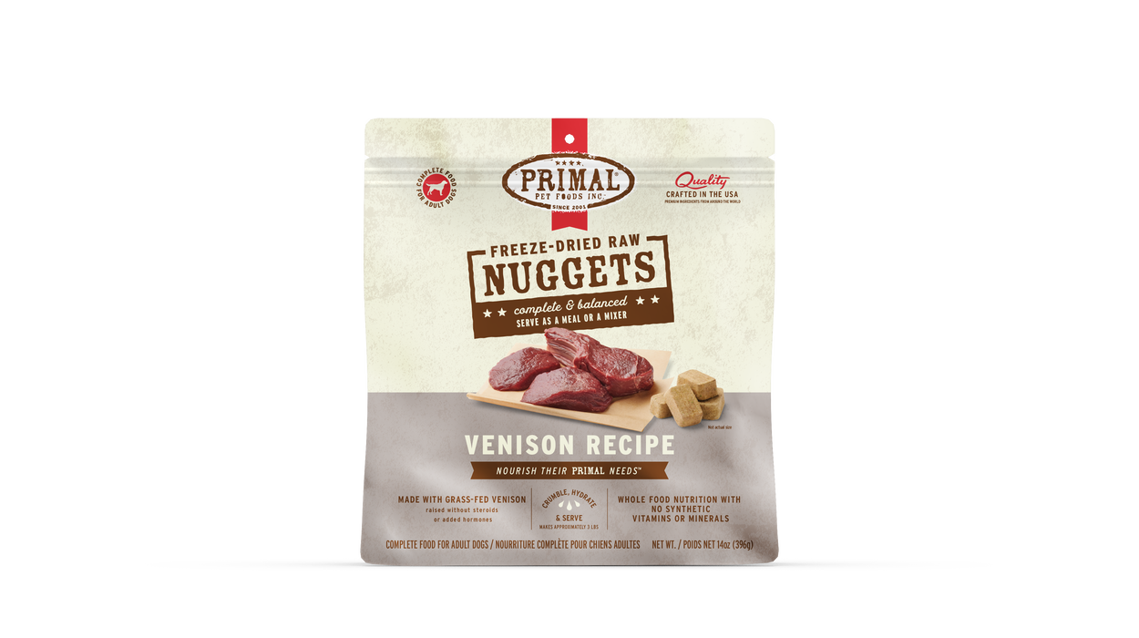 Primal Pet Foods Freeze-Dried Raw Nuggets Dog Food Vension Formula - Image 10