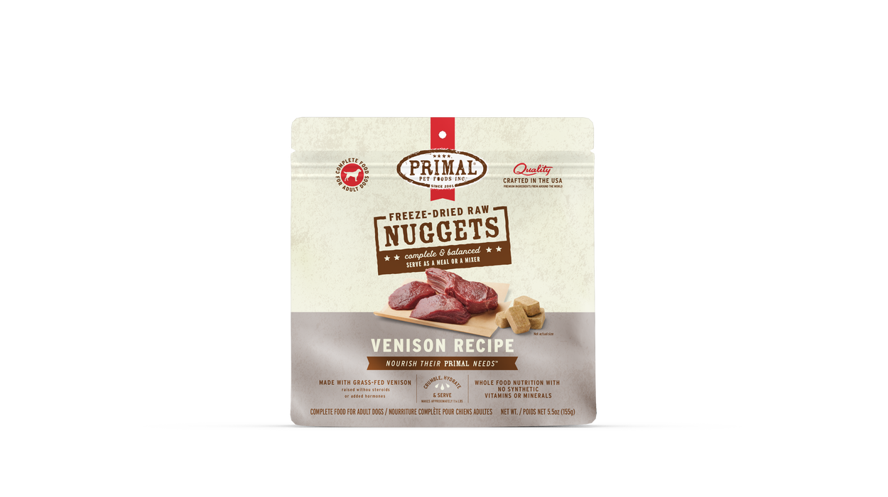 Primal Pet Foods Freeze-Dried Raw Nuggets Dog Food Vension Formula - 1 - Image 10