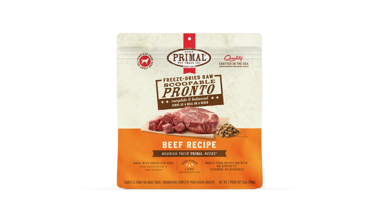 Primal Pet Foods Beef Formula Freeze-Dried Pronto Dog Food - 1 - Image 11