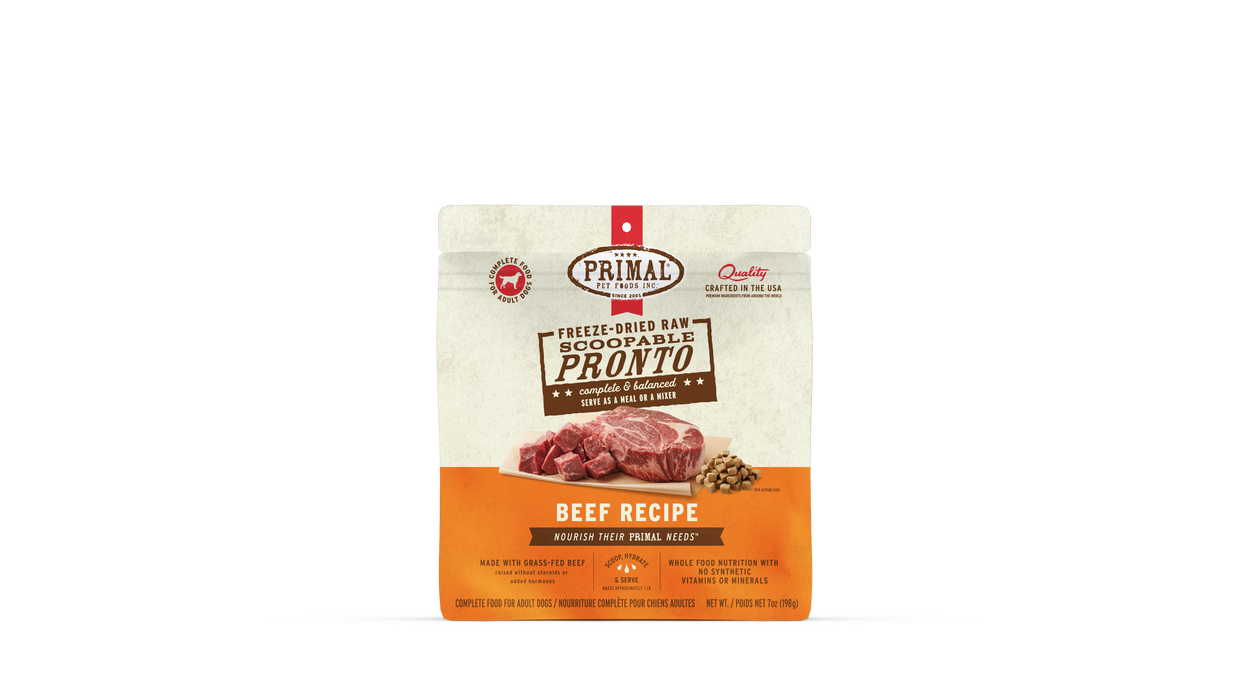 Primal Pet Foods Beef Formula Freeze-Dried Pronto Dog Food - 2 - Image 11