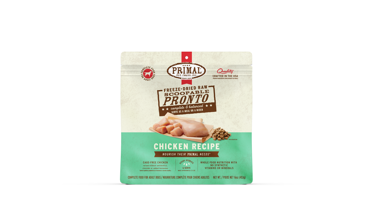 Primal Pet Foods Chicken Formula Freeze-Dried Pronto Dog Food - 2 - Image 12
