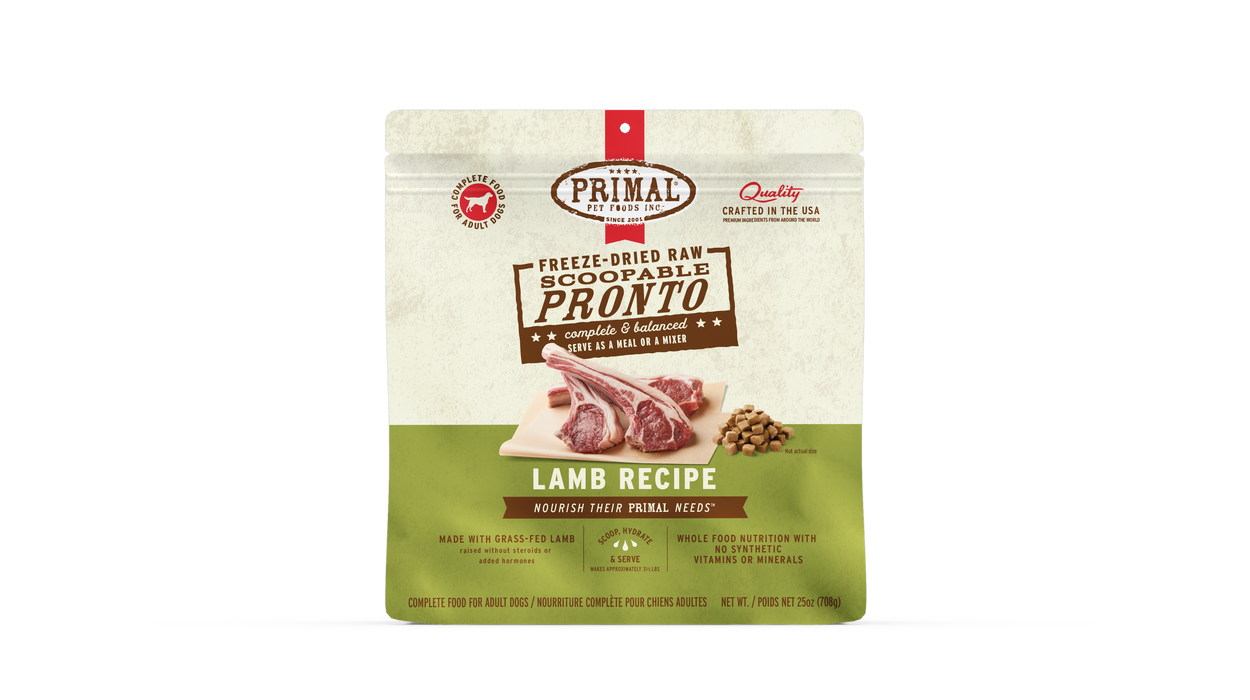 Primal Pet Foods Lamb Formula Freeze-Dried Pronto Dog Food - 1 - Image 11