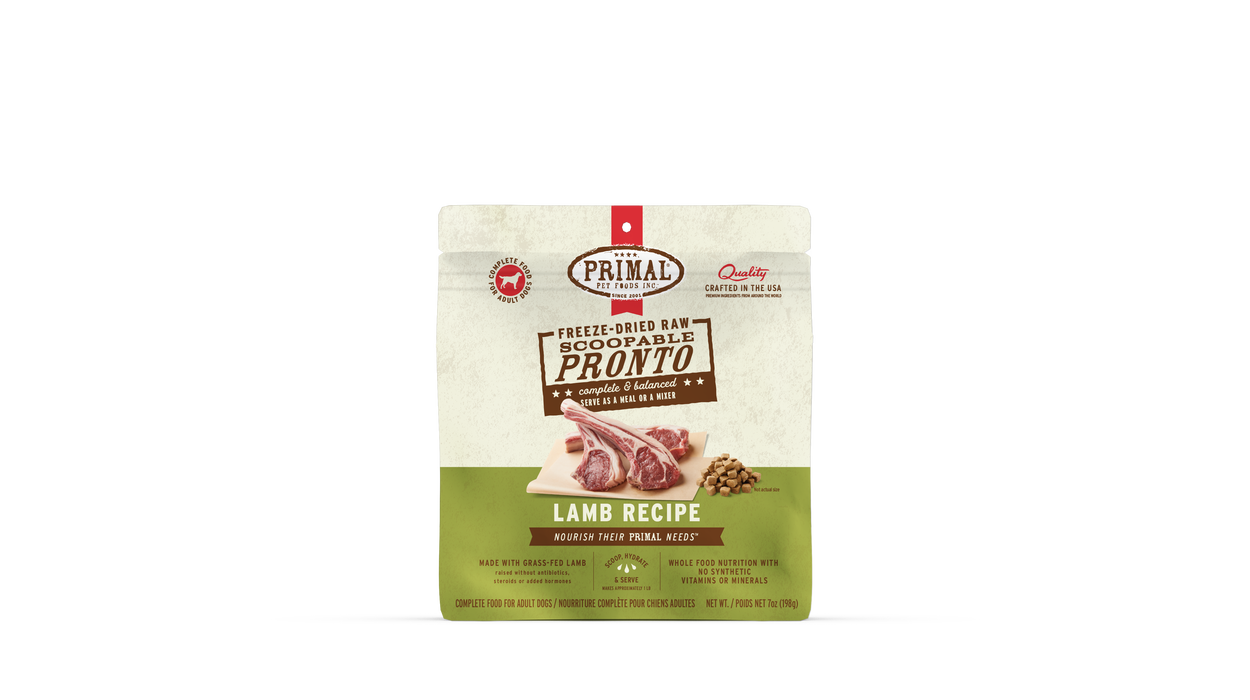 Primal Pet Foods Lamb Formula Freeze-Dried Pronto Dog Food - 2 - Image 11