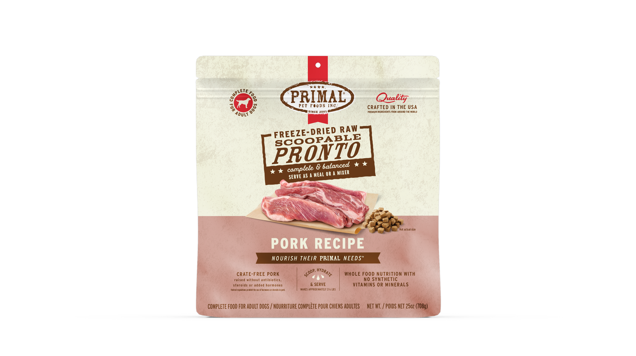 Primal Pet Foods Pork Formula Freeze-Dried Pronto Dog Food - 1 - Image 11