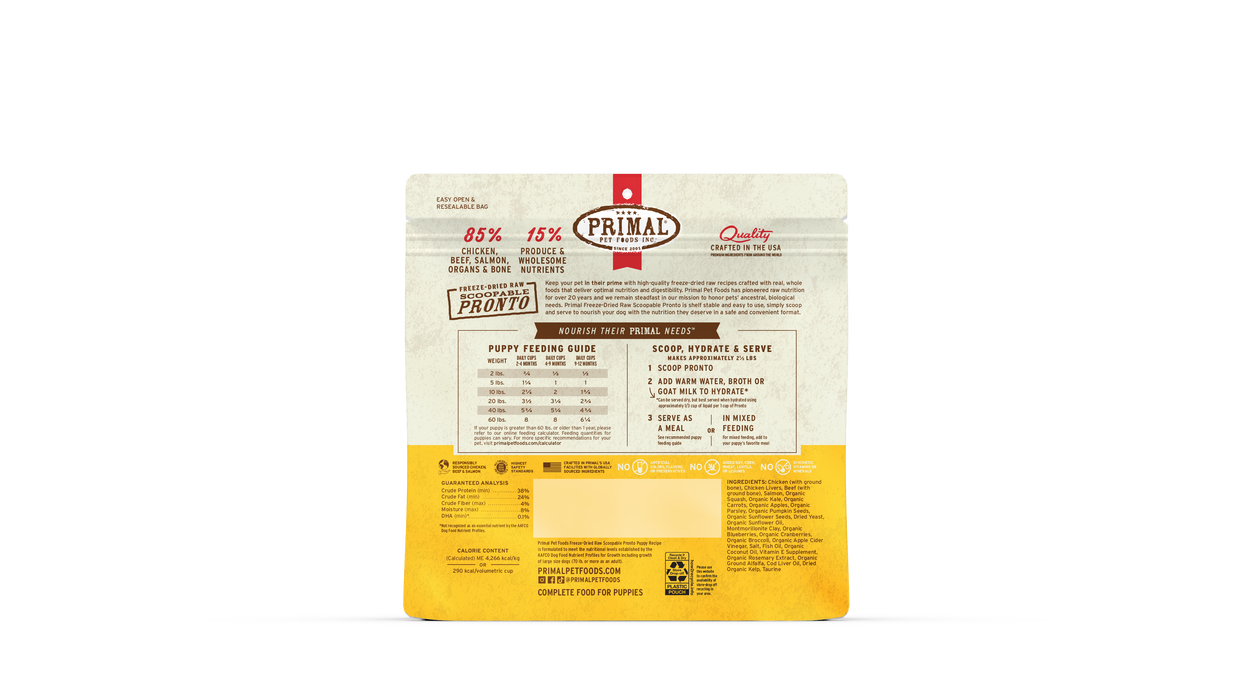 Primal Pet Foods Puppy Formula Freeze-Dried Pronto Dog Food - 3 - Image 12