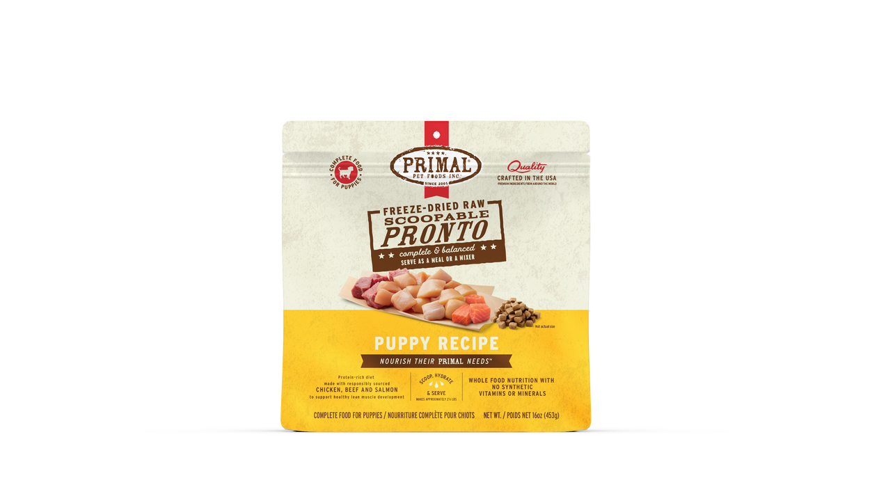 Primal Pet Foods Puppy Formula Freeze-Dried Pronto Dog Food - Image 12