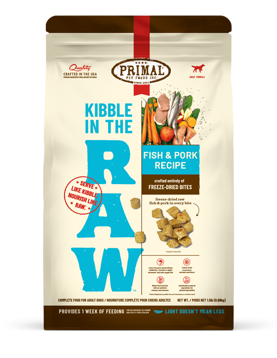 Primal Pet Foods Fish & Pork Recipe Kibble in the Raw Dog Food - Image 14