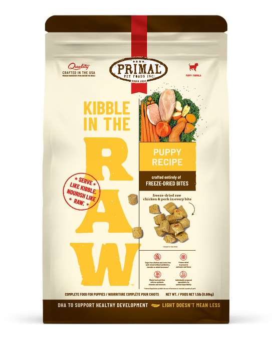 Primal Pet Foods Puppy Recipe Kibble in the Raw Dog Food - 1.5 LB - Main Image