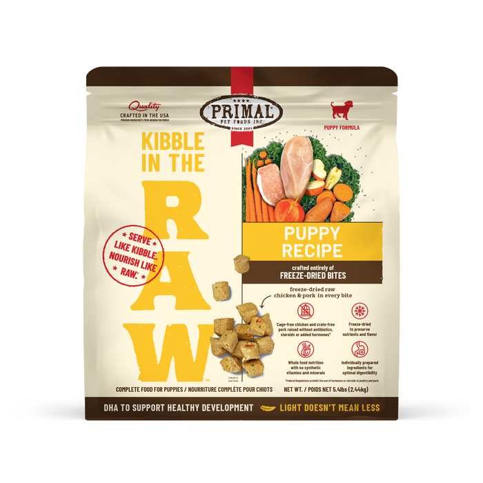 Primal Pet Foods Puppy Recipe Kibble in the Raw Dog Food - 1.5 LB - Image 2