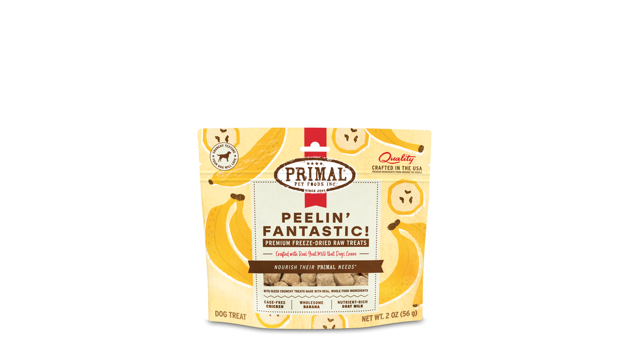 Primal Pet Foods Peelin' Fantastic - Chicken & Banana with Goat Milk Dog Treats 2oz - Image 7