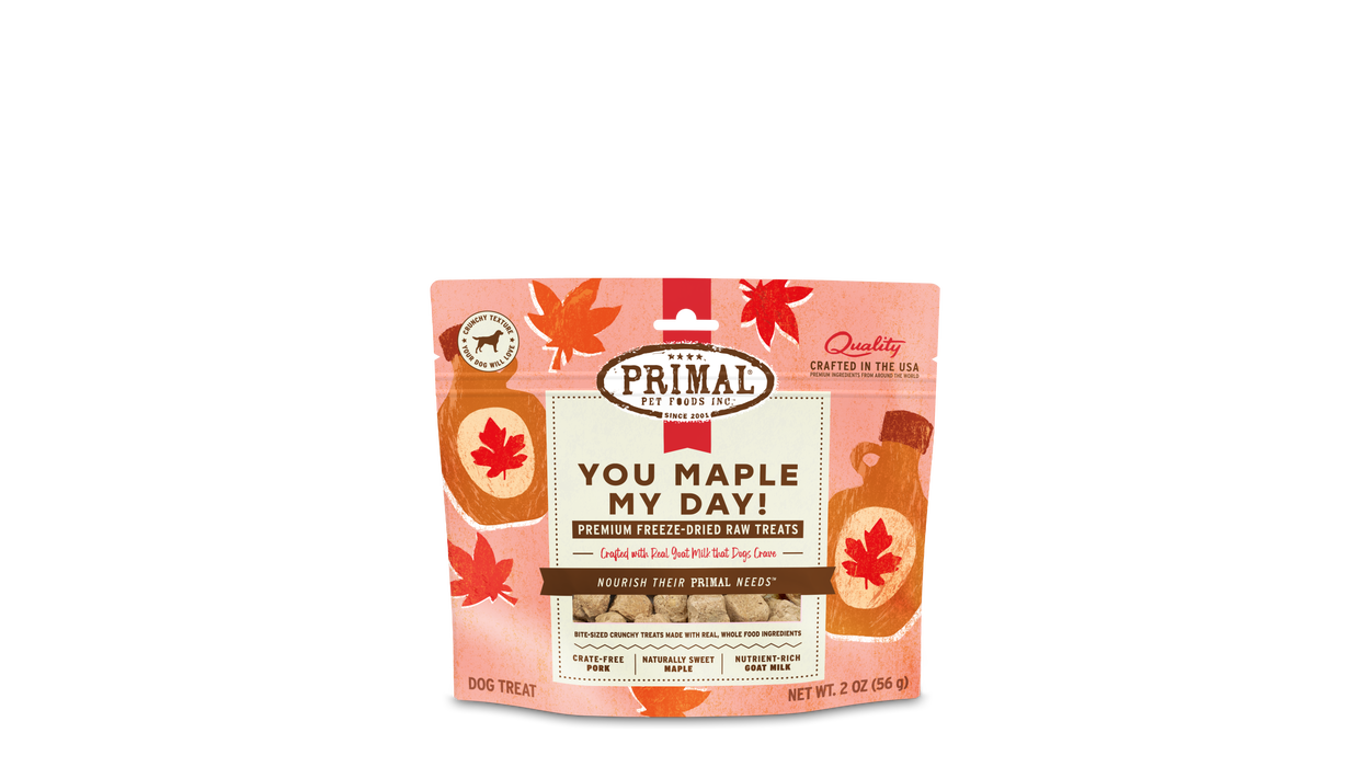 Primal Pet Foods You Maple My Day - Pork & Maple with Goat Milk Dog Treats 2oz - Image 8