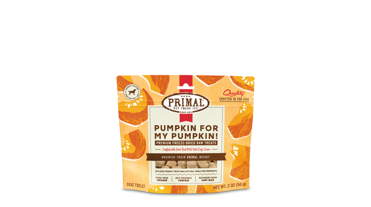 Primal Pet Foods Pumpkin For My Pumpkin - Chicken & Pumpkin with Goat Milk Dog Treats 2oz - Image 7