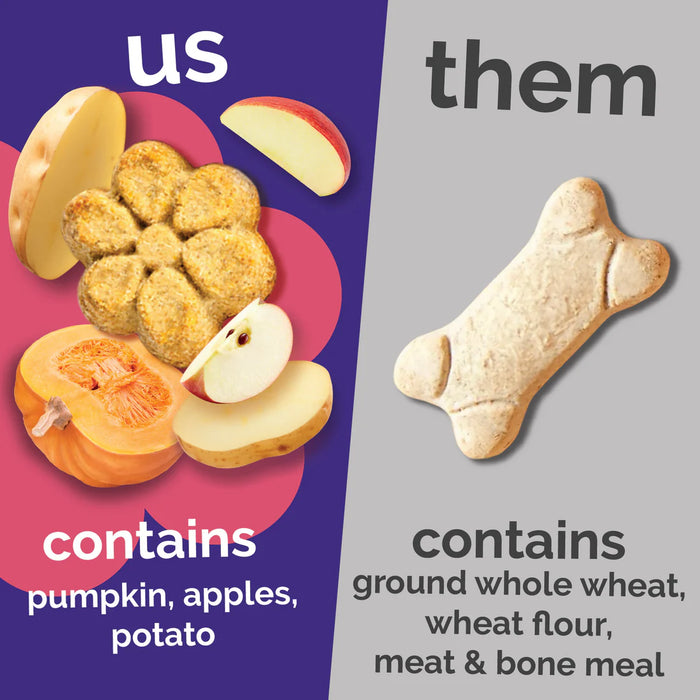 Fruitables Crunchy Baked Dog Treats Pumpkin & Apple 7oz