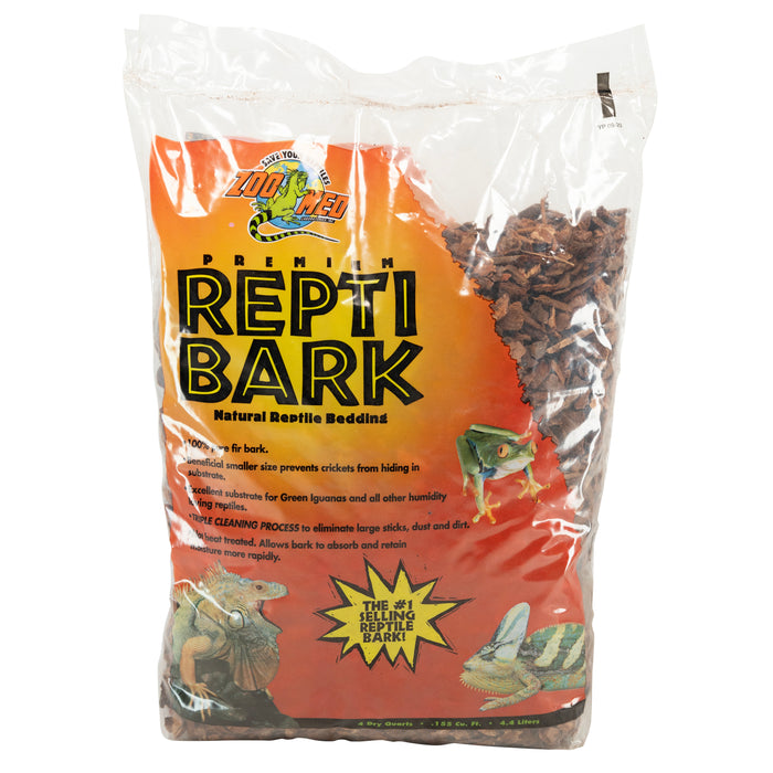 Zoo Med Premium ReptiBark Bedding Substrate Brown 4 qt