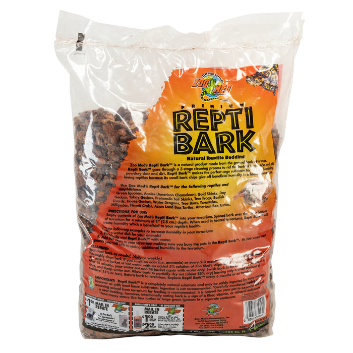 Zoo Med Premium ReptiBark Bedding Substrate Brown 4 qt