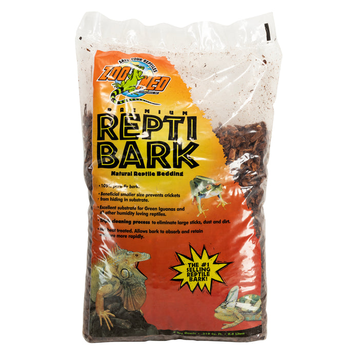 Zoo Med Premium ReptiBark Bedding Substrate Brown 8 qt