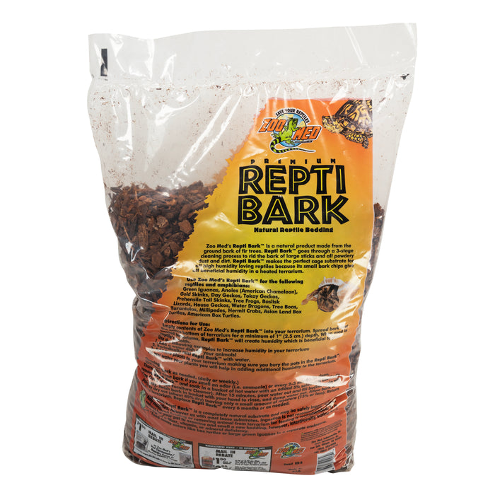 Zoo Med Premium ReptiBark Bedding Substrate Brown 8 qt
